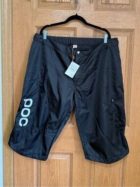 POC DH Shorts Mens XXL 38 Black Downhill MTB Mountain Bike Cycling NWT